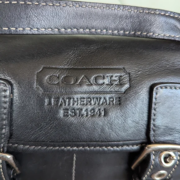 Vintage Coach Bleecker Double Buckle Crossbody - Picture 10 of 14